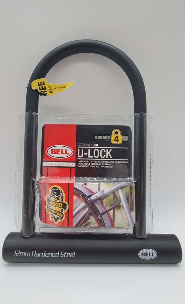 CANDADO PARA BICICLETA U-LOCK GRIS 500