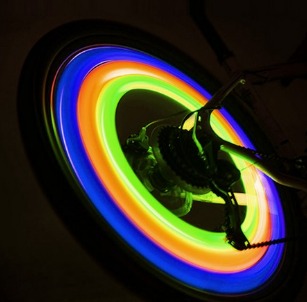 Luz elice de bicicleta