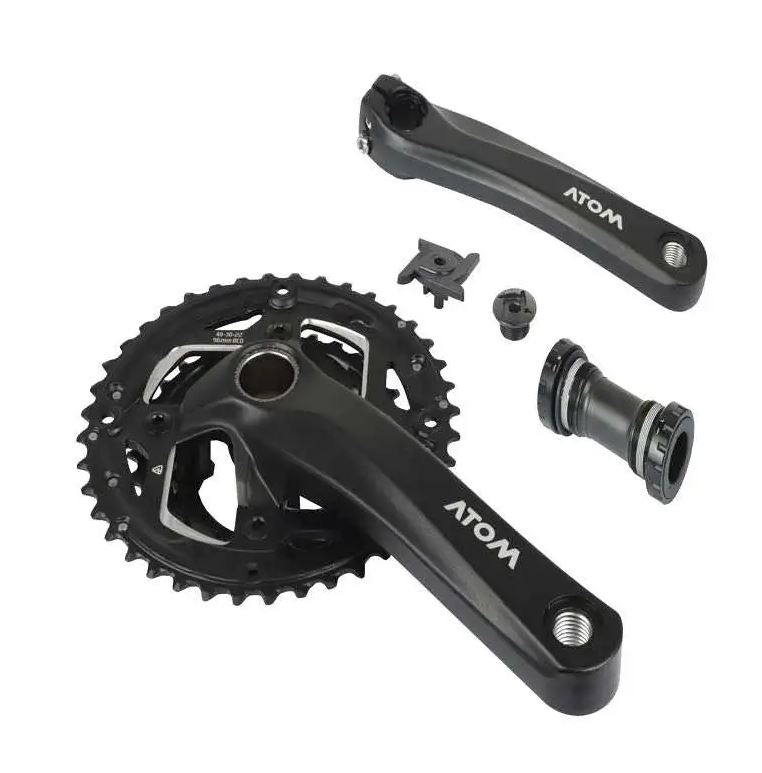 JUEGO CATALINA ATOM MTB SUOLO-951-TT BB73 9V 22/30/40T*175MM BLACK