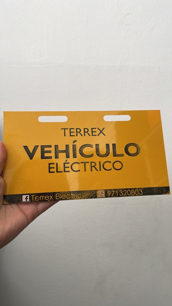 Placa de vehículo eléctrico