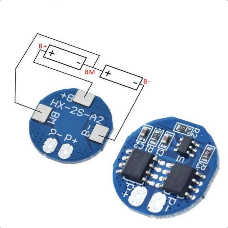 BMS 2S 8.4V*8A Para Li-ion (Solo 2x18650)