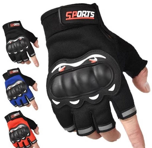 Guantes cortos con protector de nudillos