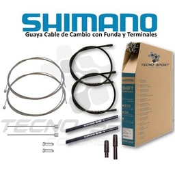 Cable con funda Shimano para freno delantero y trasero