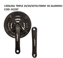 CATALINA TRIPLE 24/34/42TX170MM ALUMINIO-CH